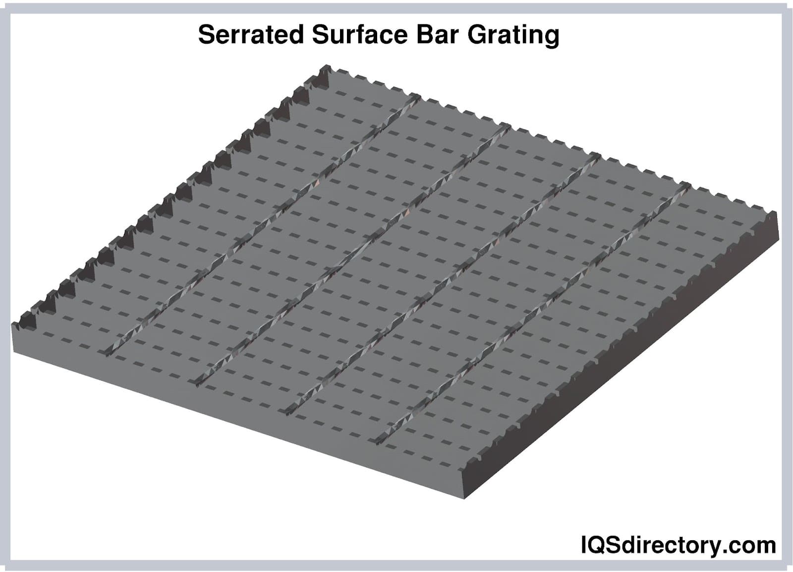Serrated Surface Bar Grating